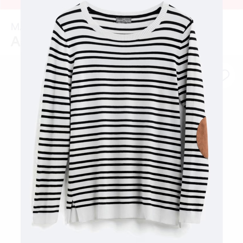 Market & Spruce Aubree Elbow Patch Sweater
